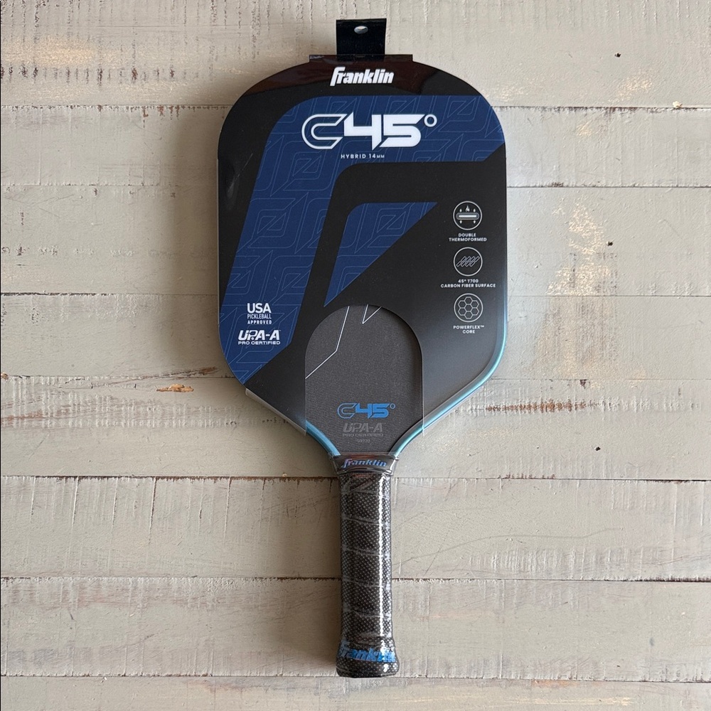 Franklin C45 Hybrid Pickleball Paddle in Navy Blue and Black - 14MM